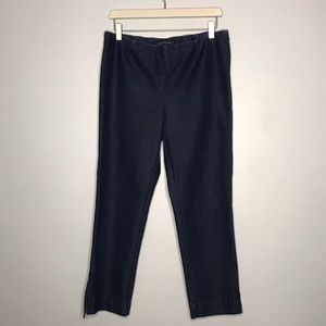 Lafayette 148 New York Cropped Denim Trousers 10